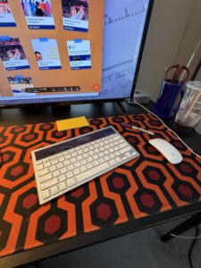 Logitech K760 solar wireless keyboard hard at work
